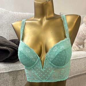 Victoria's Secret Aqua Lace Bra